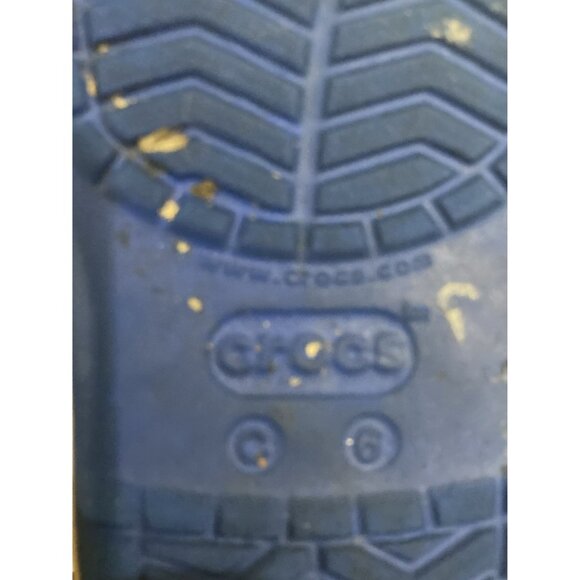 Crocs Classic Kids Size 6 Blue Slip-On Adjustable Heel Strap Clog Shoes - Picture 8 of 8